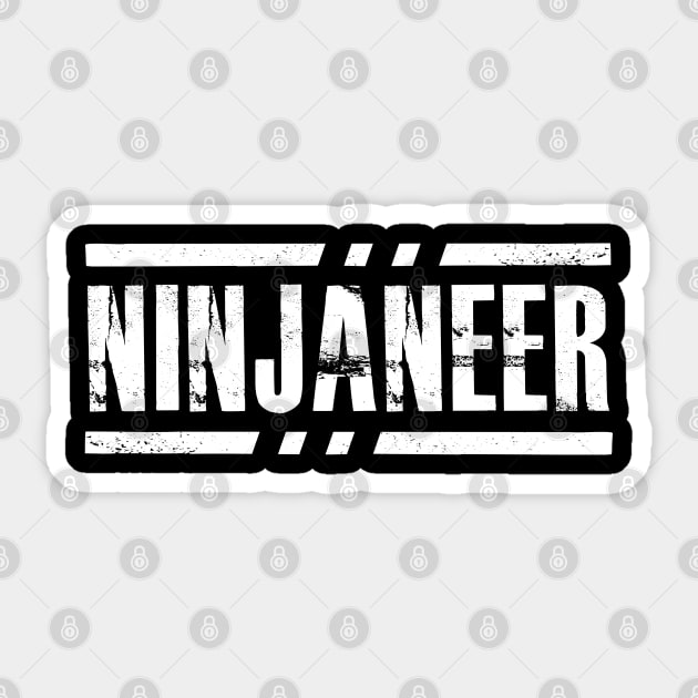 Ninjaneer - Engineer Sticker by KC Happy Shop